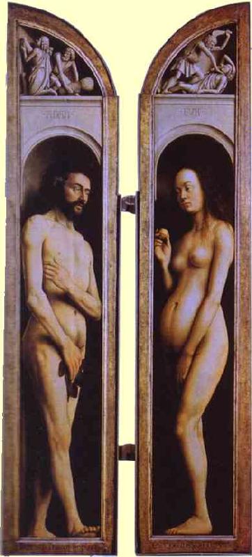 Jan Van Eyck Adam and Eve oil painting picture